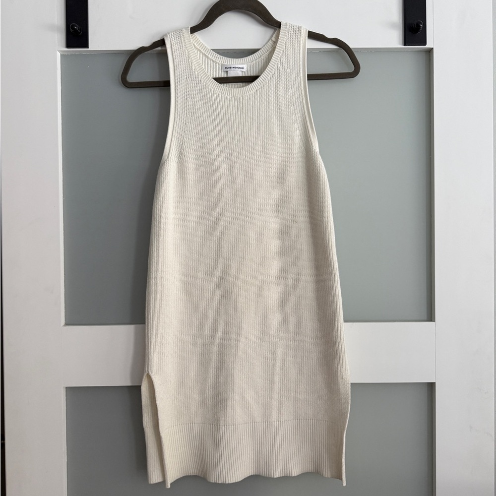 Club Monaco Ribbed Knit Tunic
